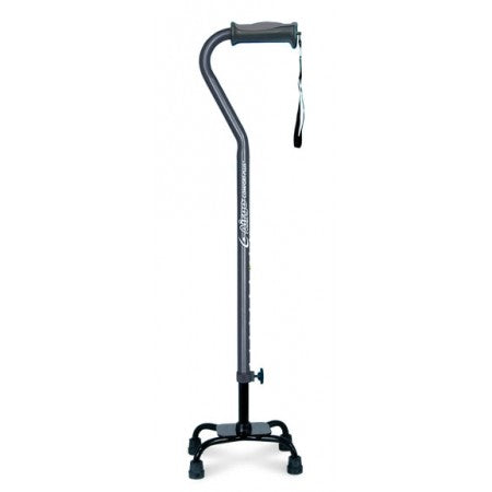 Airgo Comfort-Plus™ Adjustable Quad Canes, Small Base - Blue