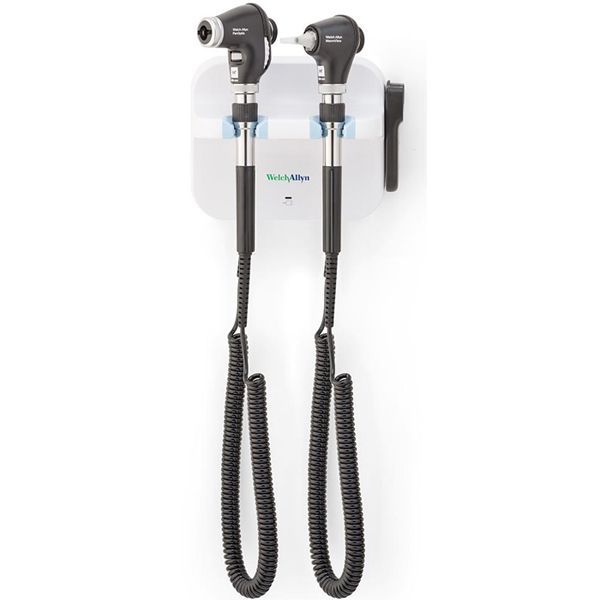 welch allyn 77716 panoptic plus / macroview plus diagnostic set / iexaminer bracket