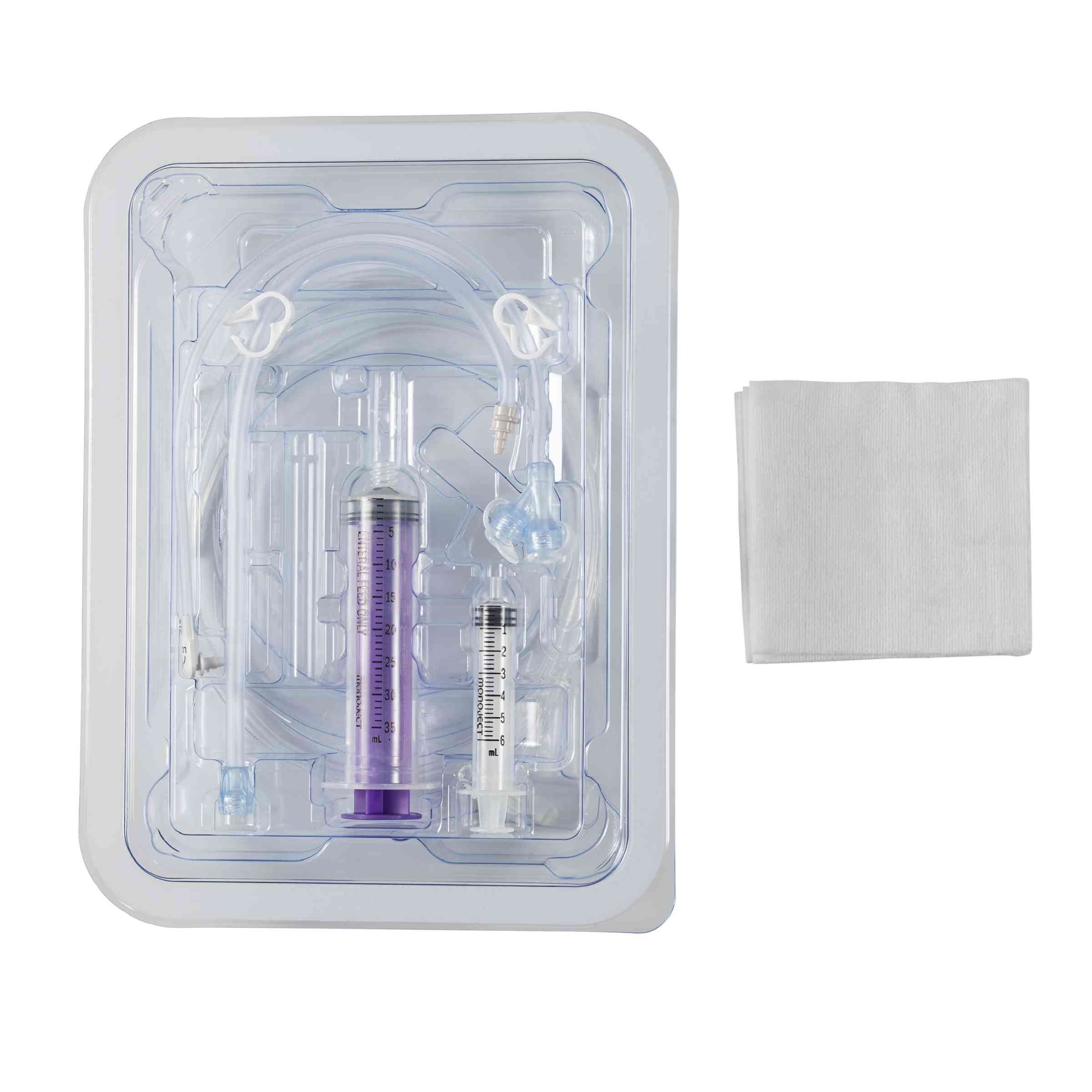 MIC-KEY Jejunal Feeding Tube Kit, Extension Sets With Enfit Connectors 18 FR 2.0 cm