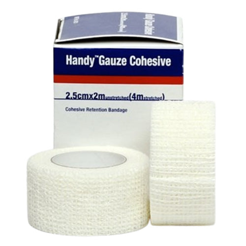 Handy Gauze Cohesive Retention Bandage 2.5cmx2m