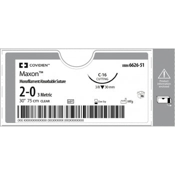 Maxon 2-0 GS-10 26mm 75cm Clear