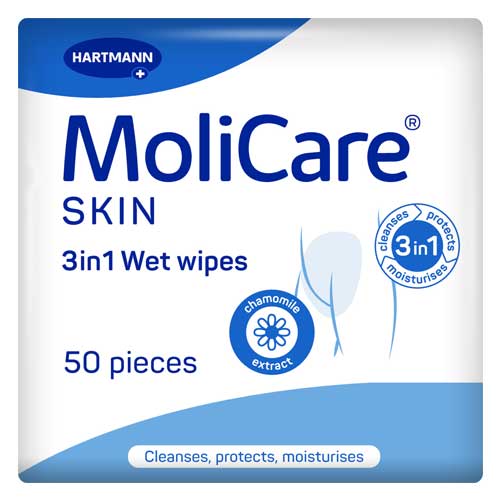 MoliCare Skin 3in1 Wet Wipes P50