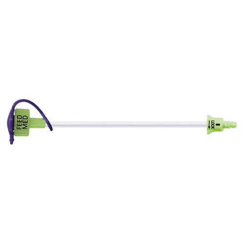 AMT MiniONE 12″ Glow Green Straight Bolus ENFit Enteral Extension Feeding Set With Cap