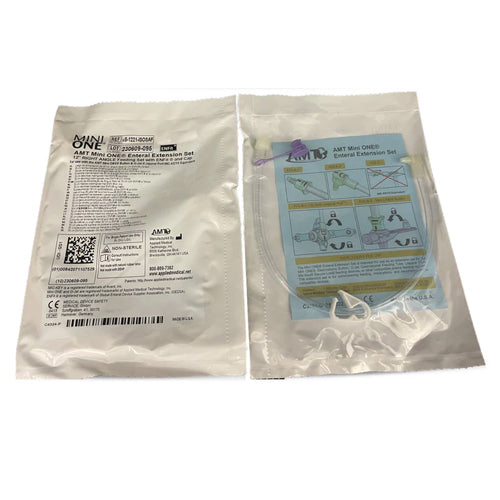 AMT 12″ Right Angle Bolus ENFit Feeding Set With Cap