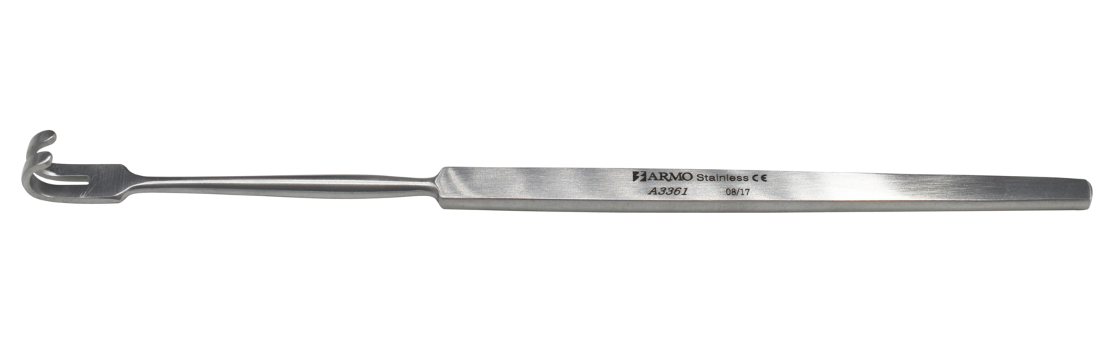 Armo Delicate Retractor, 2 prong – blunt 16cm