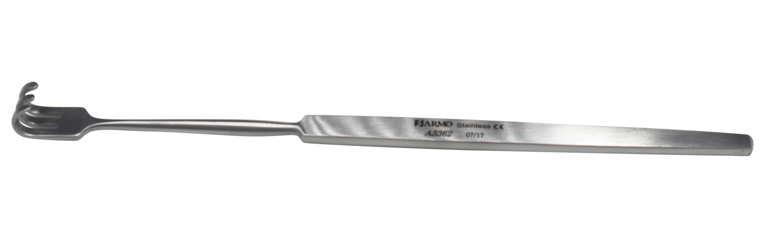Armo Delicate Retractor, 3 prong – blunt 16cm