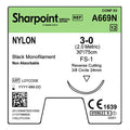 Sharpoint Nylon 3-0 24mm 75cm Box/12
