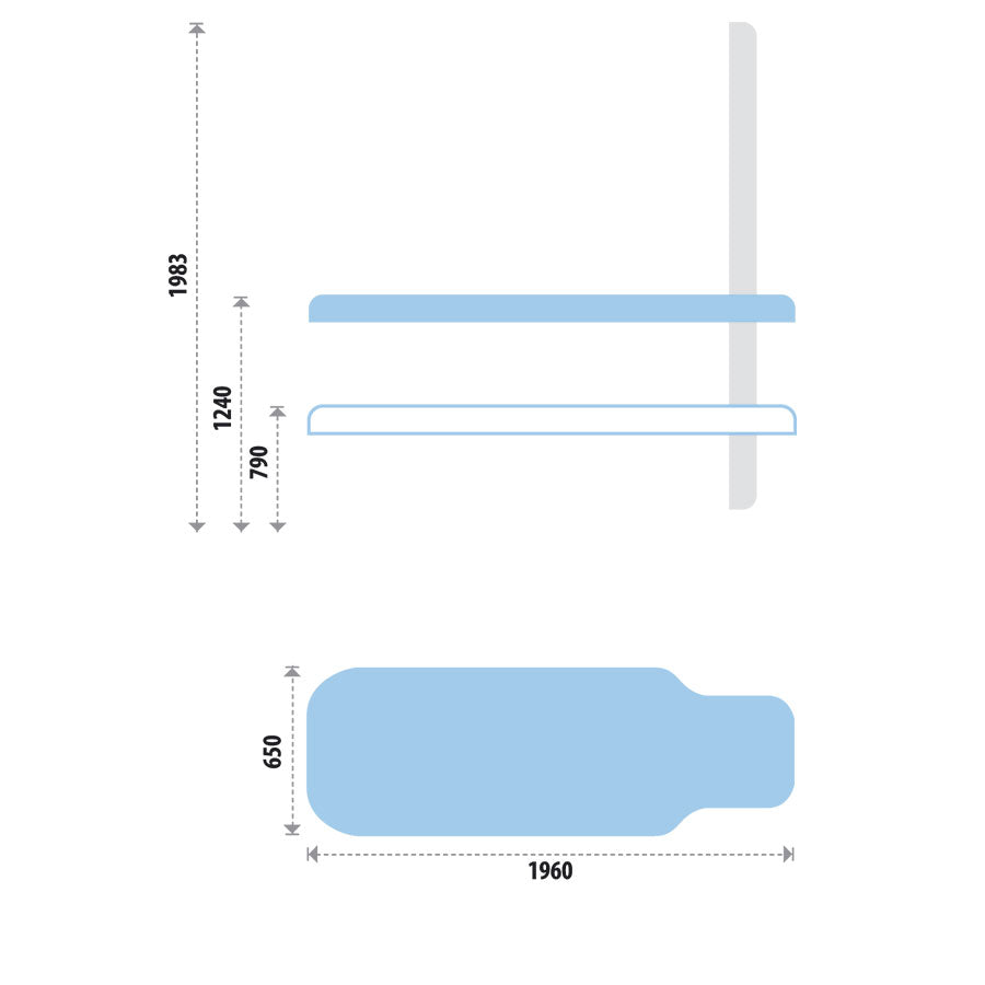 AllCare Windsor Variable Height Tilt Table
