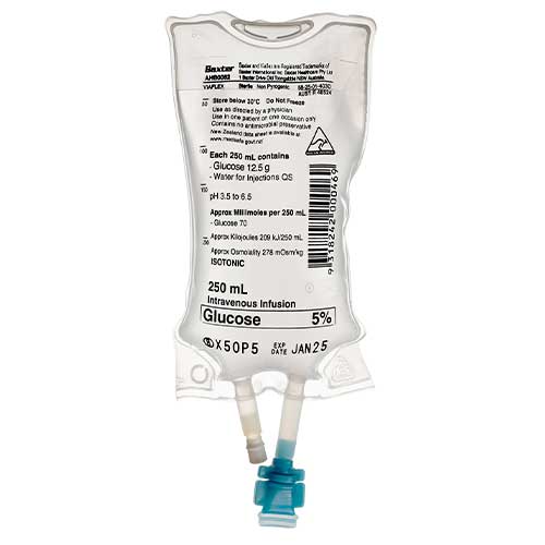 Baxter Glucose 5% IV 250ml