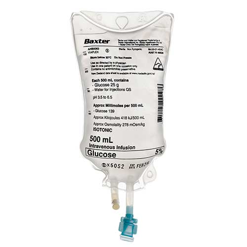 Baxter Glucose 5% IV 500ml