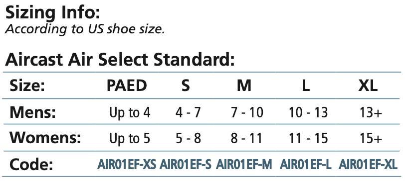 Aircast Air Select Standard Walker