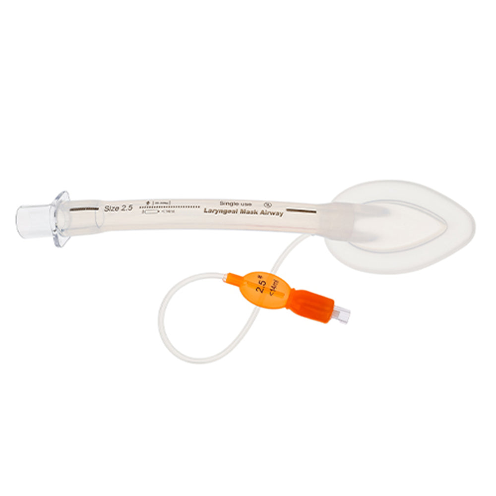 M Devices Silicone Disposable Laryngeal Airway Mask 2.5 Orange Sterile