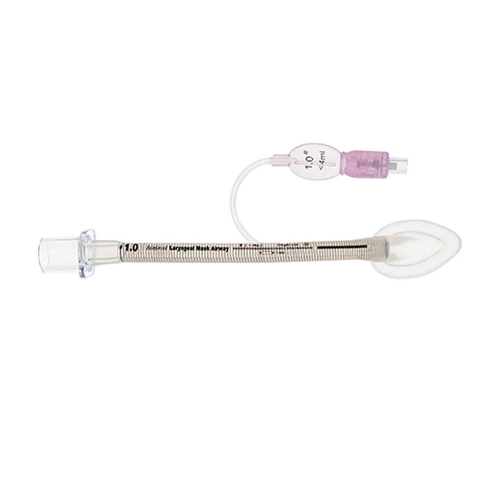 M Devices Reinforced Silicone Disposable Laryngeal Airway Mask 1.0 Purple Sterile
