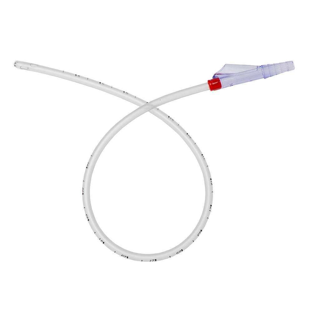 M Devices Suction Catheter Round Tip Y Type Control Vent 560mm 18FR Red Sterile