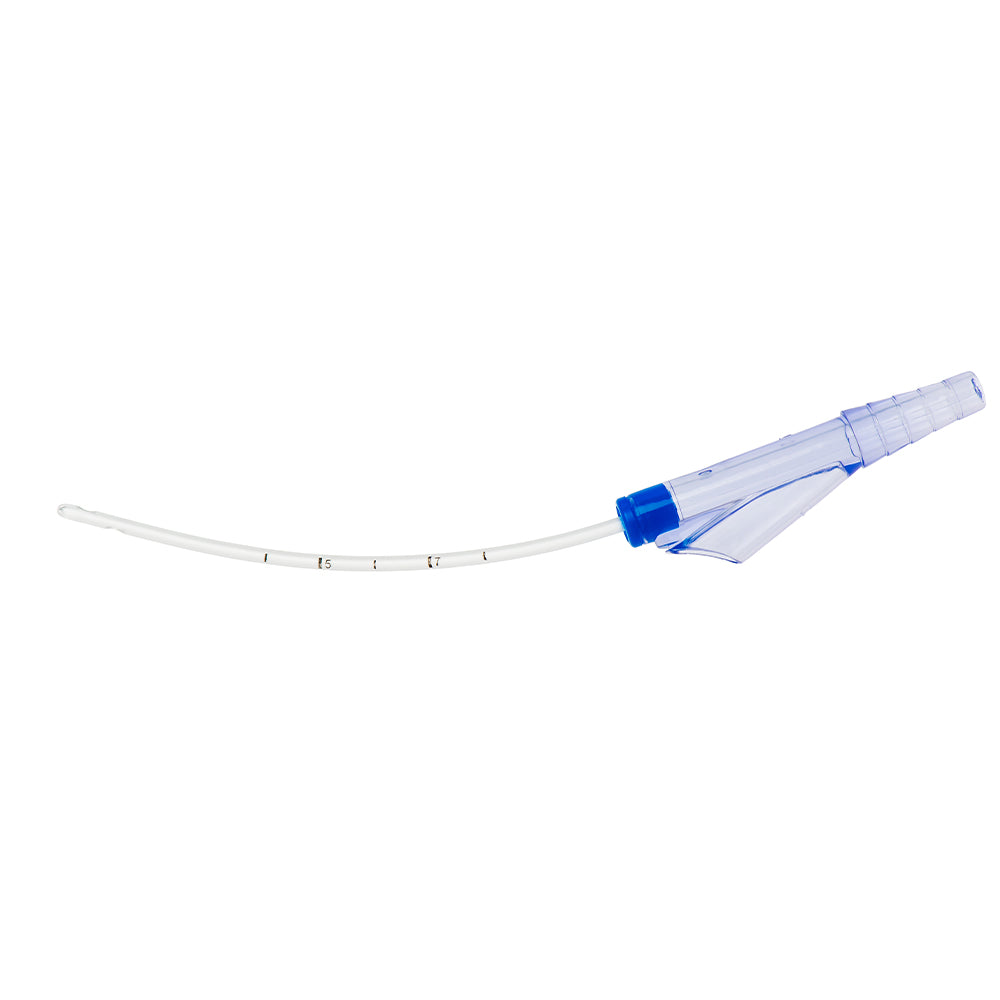 M Devices Suction Catheter  Round Tip Y Type Control Vent 100mm 8FR Light Blue Sterile