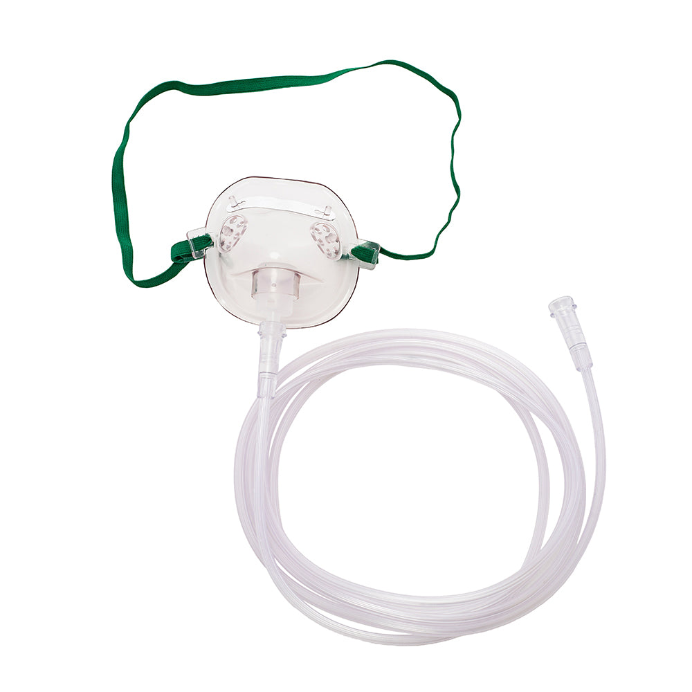 M Devices Oxygen Mask Paediatric Medium Concentration Standard Shape With 2.1m Clear Tubing
