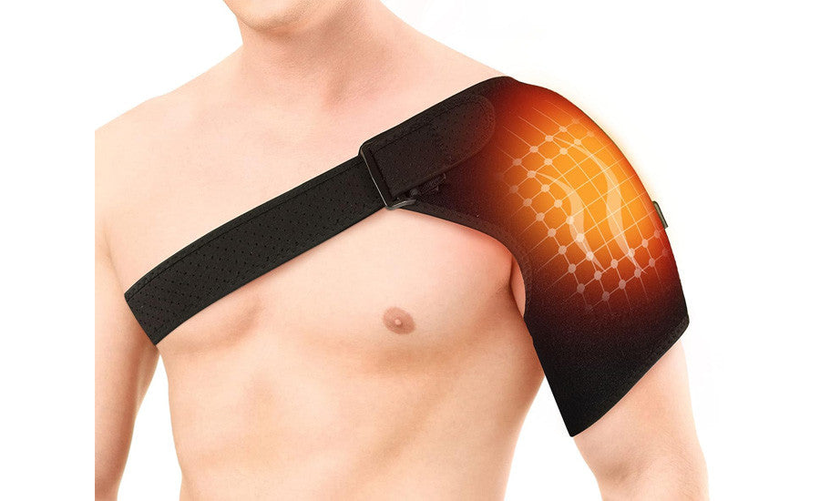 Heating Pad Wrap For Shoulders with TENS Massager.