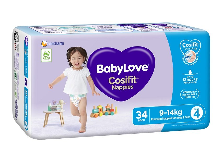 Babylove Cosifit Bulk Toddler Size 4 34X3