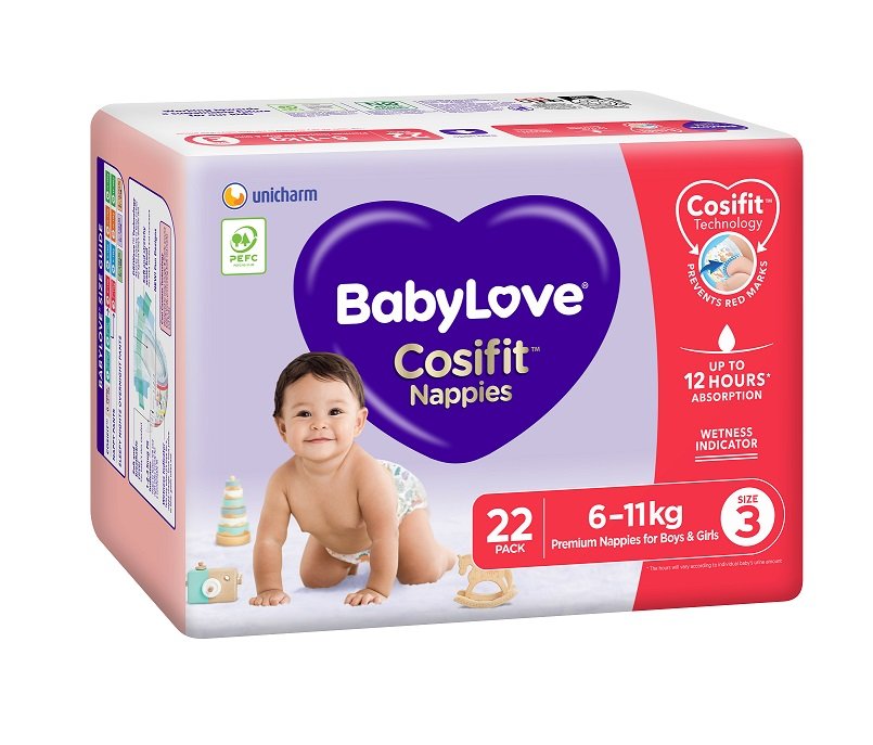 Babylove Cosifit Handy Crawler Size 3 22 x4