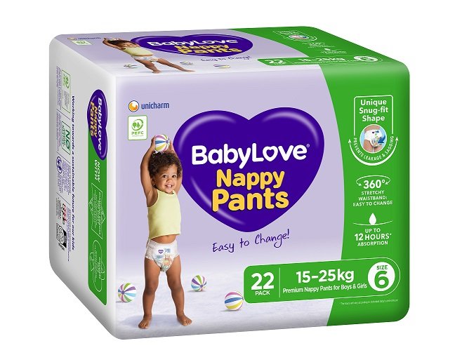 Babylove N-Pants Bulk Junior Size 6 22x 3