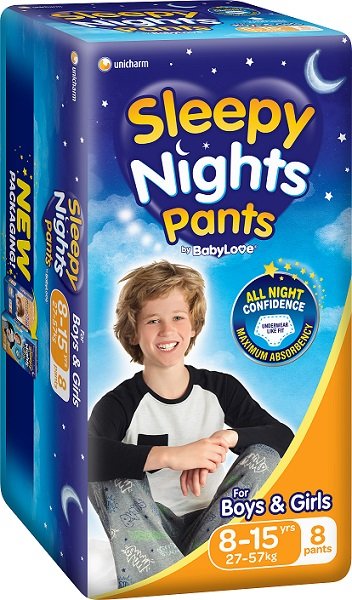 Babylove Sleepy Nights 8-15yr 8x4