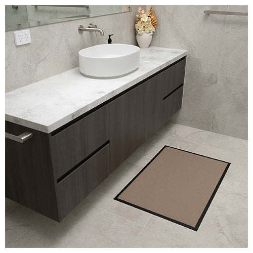 Staydry Low Profile Non-Slip Beige Floor Mat 150x90cm