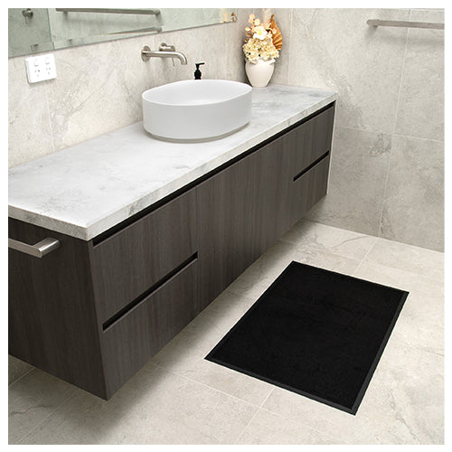 Staydry Low Profile Non-Slip Black Floor Mat 90x150cm