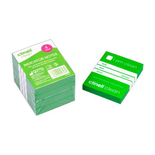 Clinell Clean Indicator Note Green 4 x 250 notes