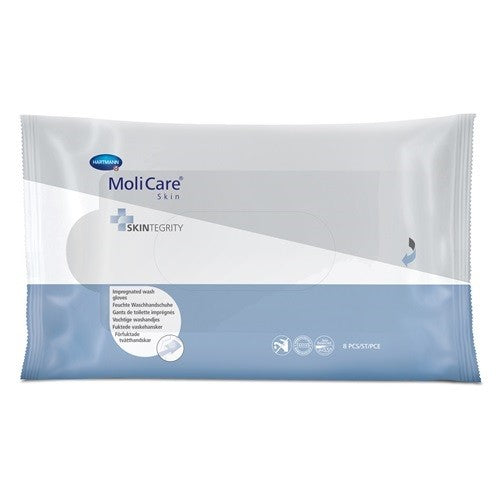 MoliCare Impregnated  Skin Wash Gloves 8X24