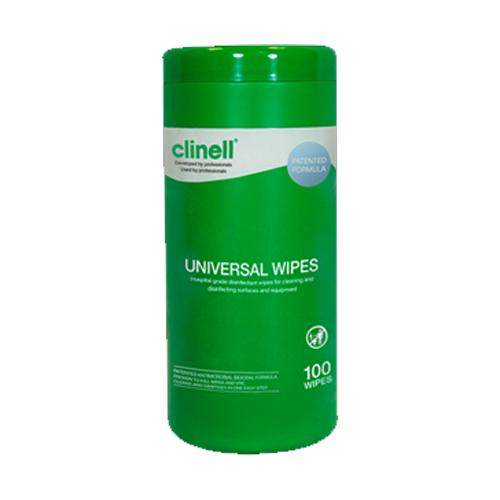 Clinell Universal Wipes Tub of 100