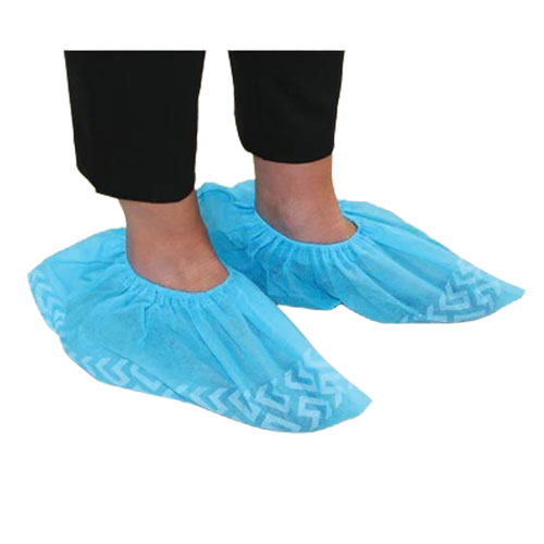 Haines Disposable Non-Slip Shoe Cover Blue 40x16cm