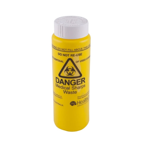 Fitsafe Medical Sharps Waste Container With Screw-Top 150ml