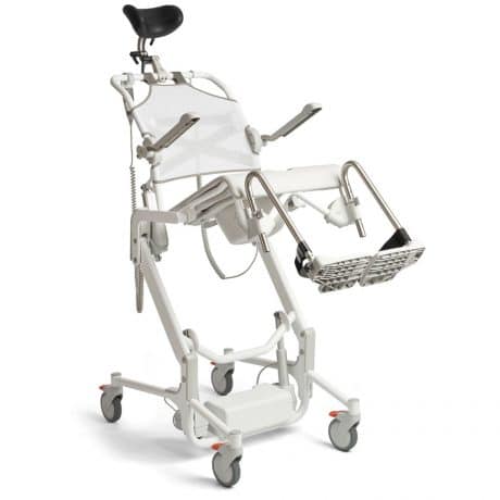 Etac Alto Electronic Mobile Shower Commode with Pan Holder