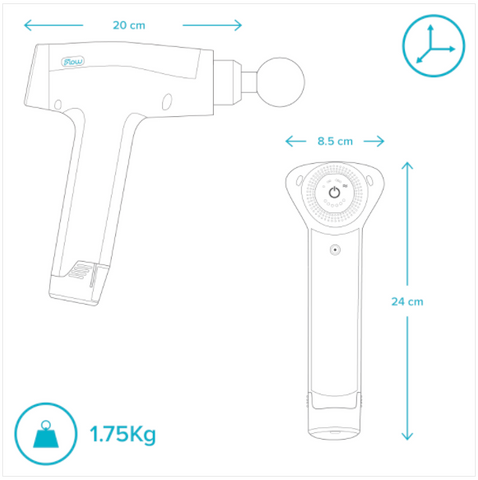 Flow Pro - Percussion Massage Device Blue