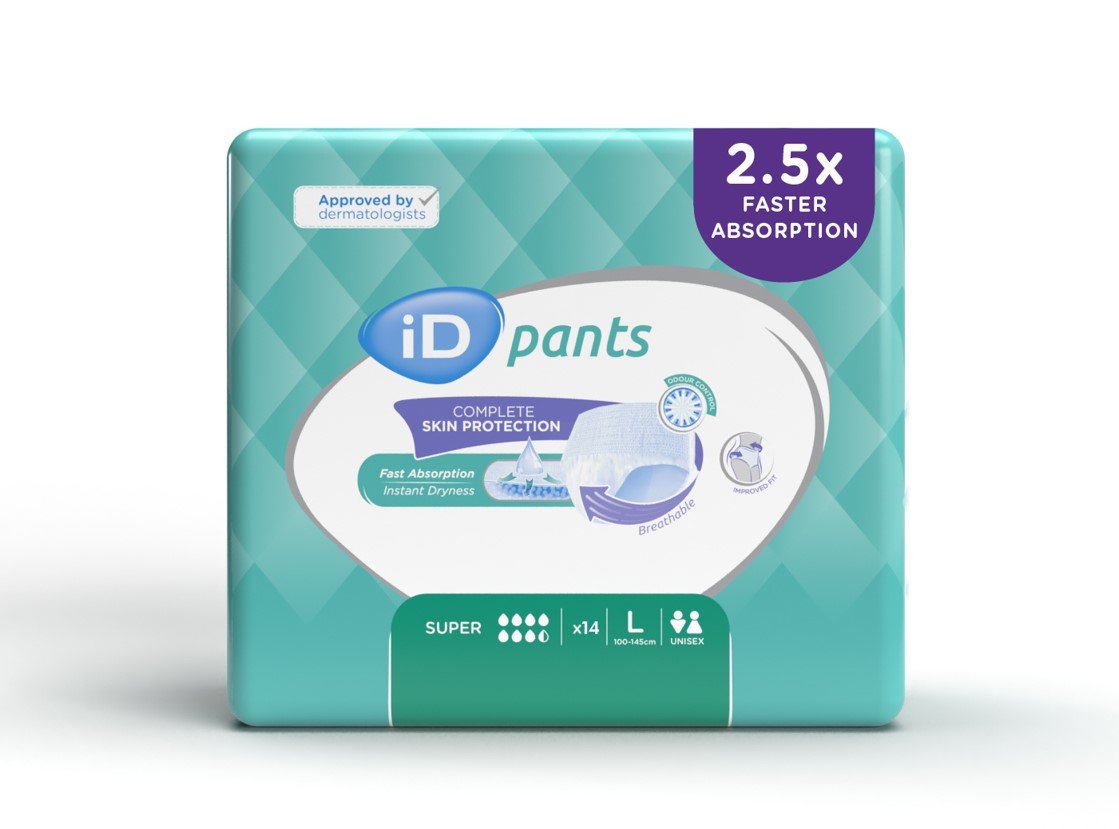 iD Pants Super L 1870mL 100-145cm Pk 14x8