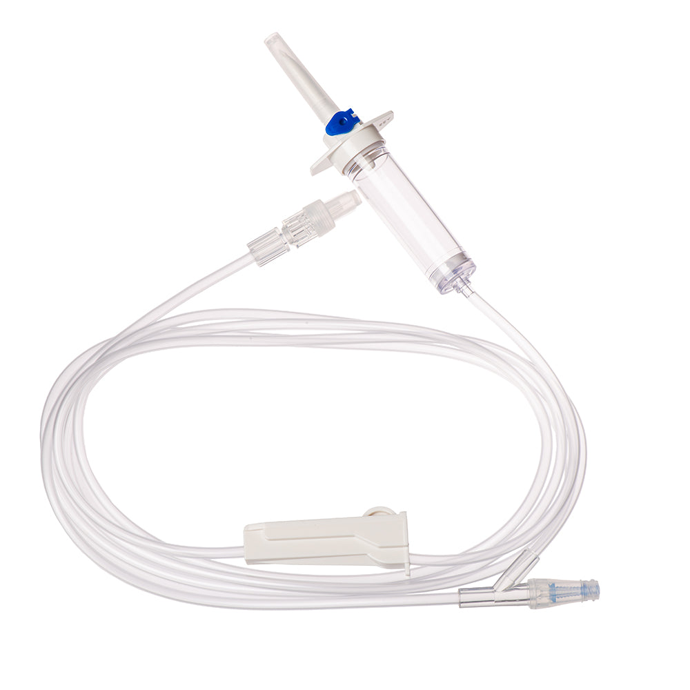 M Devices Infusion Set With 15μm Filter Vented Chamber And NeutralSite 220cm