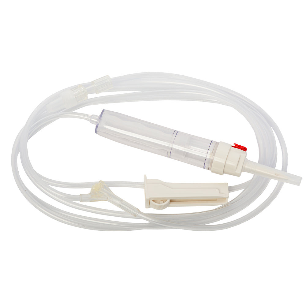 M Devices Transfusion Set With 200μm Filter Vented Chamber And Injection Site