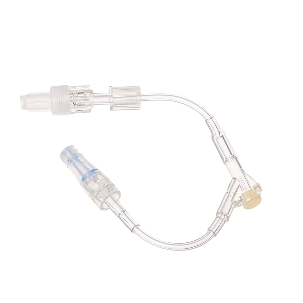 M Device Microbore Extension Set With RC Male Luer Lock To NeutralSite And Standard Y-Injection Site 10cm