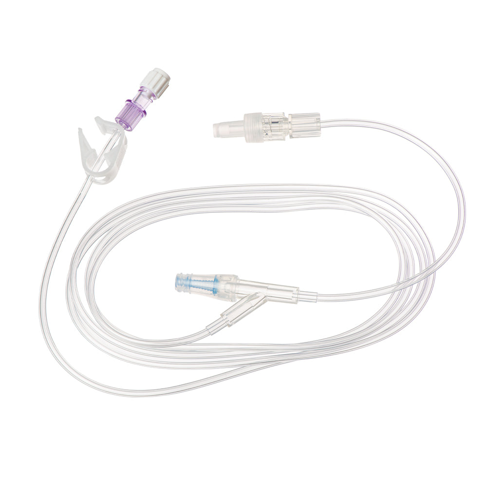 M Devices Minimum Volume Extension Set With NeutralSite Female To Male Luer Lock And Rotating Collar 165cm