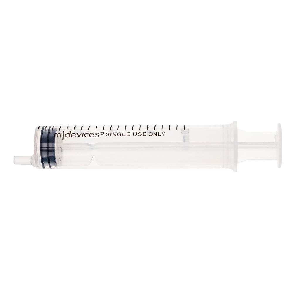 M Devices Luer Slip Syringe Without Needle Eccentric Nozzle 20ml Sterile