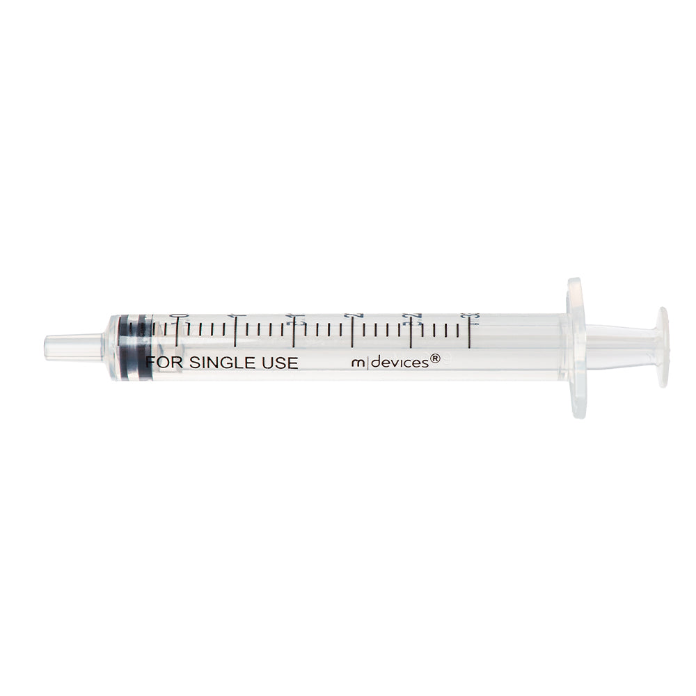 M Devices Luer Slip Syringe Without Needle Concentric Nozzle 3ml Sterile