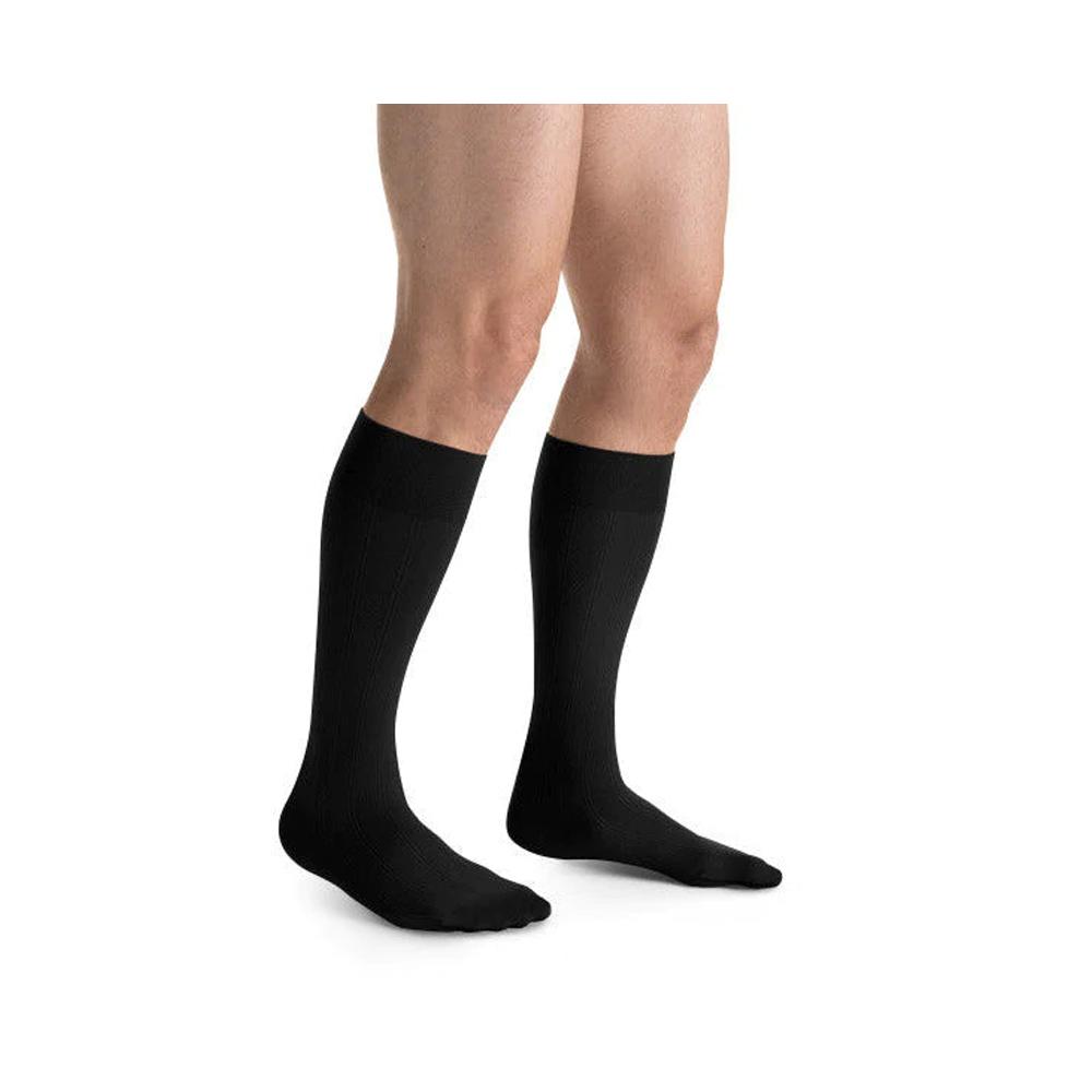 JOBST For Men Casual Knee High Large Black 30-40mmHg