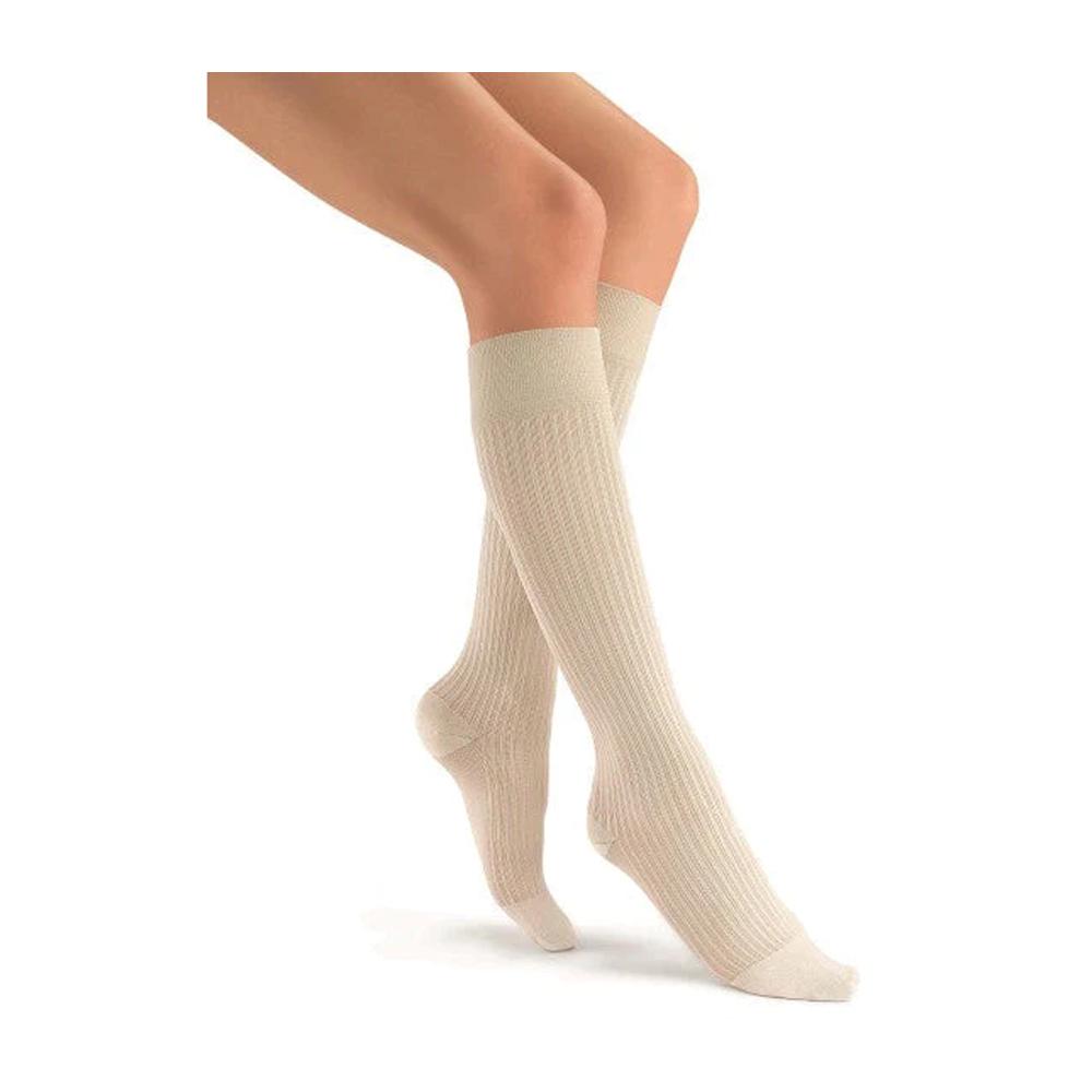 JOBST SoSoft Women’s Knee High Ribbed Small Sand 8-15mmHg