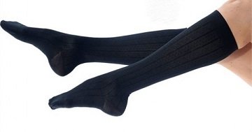 Venosan Microfibre Womens BLK LGE pair