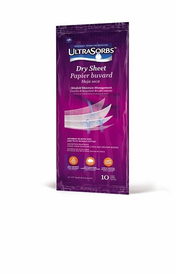 Medline Ultrasorb Skinfold Dry Sheet 250
