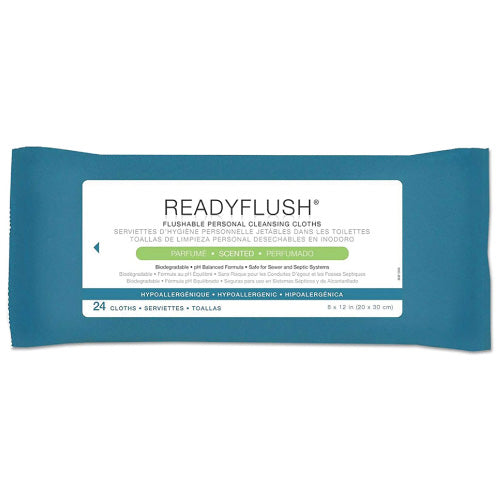 ReadyFlush Biodegradable Flushable Wipes 20x25cm