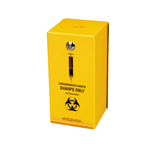 Aerohazard Steel Sharps Disposal Safe 2L (includes 2 x SD2000)