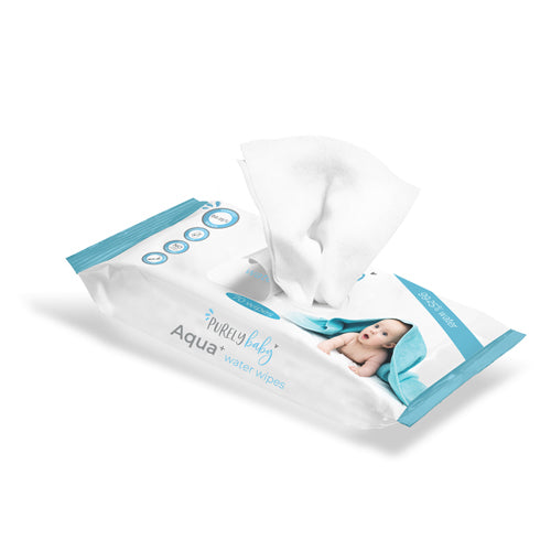 Purely Baby Aqua+ Water Wipes 22x20cm