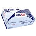 Safetouch Blue Powder Free Vinyl Large Examination Gloves