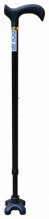 RCN1109  4 Point Self Stand Derby Handle Cane